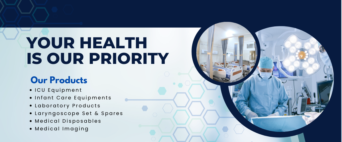 Blue Gradient Modern Tech Healthcare Banner (1200 x 500 px)